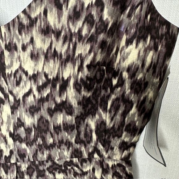 J. Crew Purple Gray Watercolor Sheath Dress - Picture 2 of 4